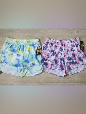 Women’s Plus Size XXL (20) Athletic Shorts Bundle 2-Pack Tie Dye Built-In liner